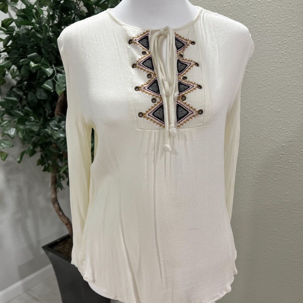 Roly Poly Front Tie Long Sleeved Top
